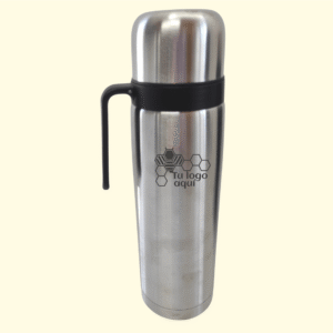 Termo de acero con media manija